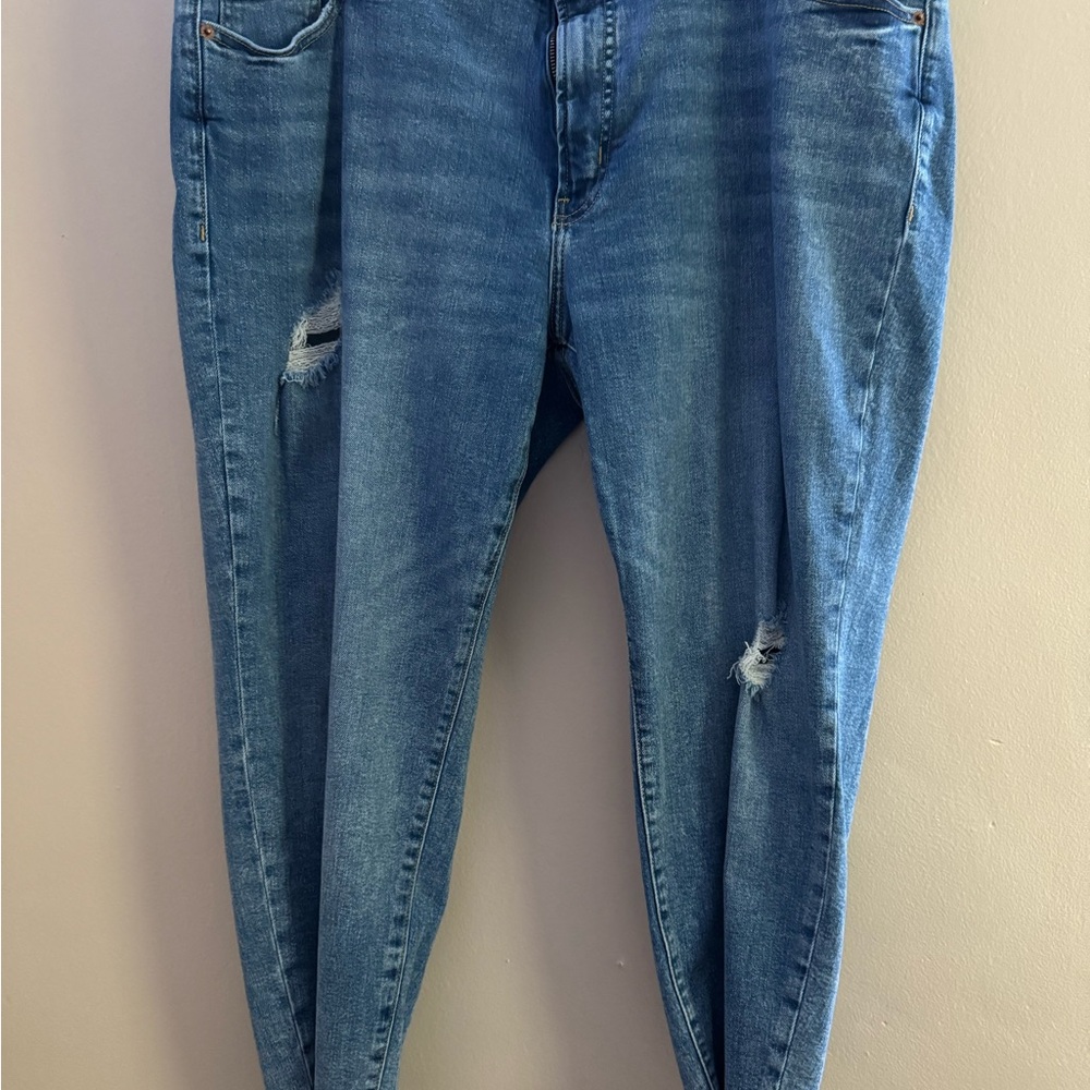 Old Navy Light Blue Distressed Boyfriend Jeans